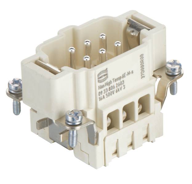 HARTING 09338062603 Stifteinsatz 6 Schrauben 1St.