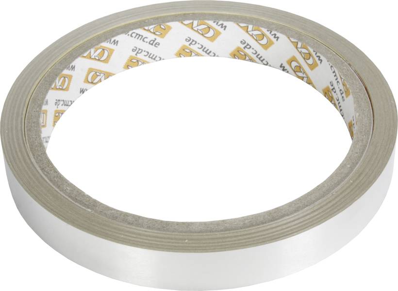 Ein weißes Klebeband mit brauner Seite und Logo-Aufdruck innen, auf weißem Hintergrund. Wird oft für Verpackungen oder Versiegelungen verwendet.