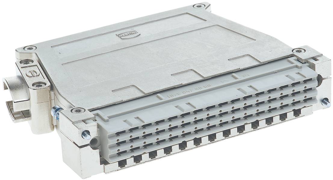 Elektronisches Steuergerät mit einem mehrreihigen Steckverbinder. Wird in Fahrzeugen zur Steuerung verschiedener Funktionen verwendet.