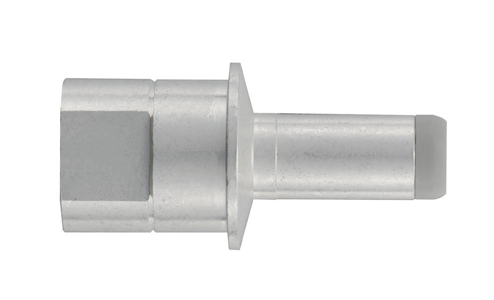 Metallteil mit zylindrischem Schaft und sechseckigem Kopf. Verwendet in mechanischen Verbindungen oder Konstruktionen.