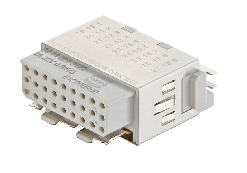 HARTING 09140273122 Einzelmodul 27 Crimpen 1St.