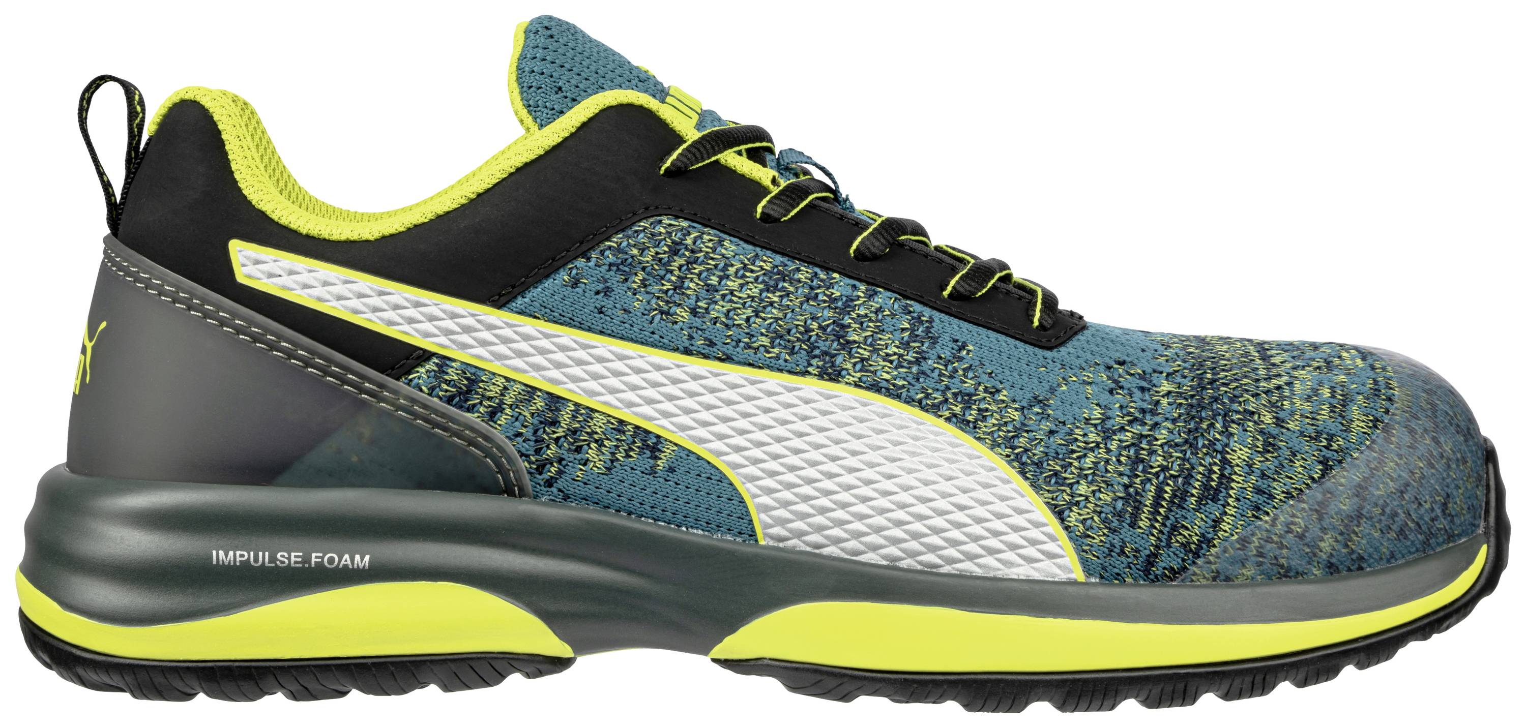 PUMA Charge Green Low 644520642000042 ESD Sicherheitshalbschuh S1P Schuhgröße (EU): 42 Grau, Grün, Gelb 1 Paar