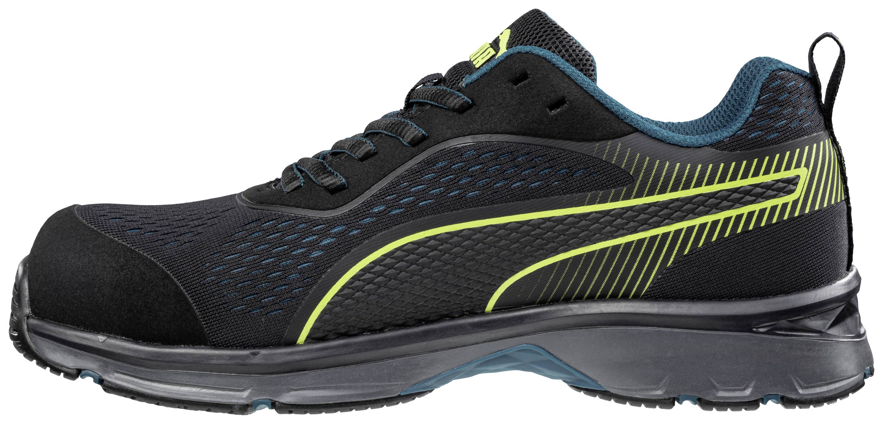 PUMA Fuse Knit Black WNS Low 643930264000038 ESD Sicherheitshalbschuh S1P Schuhgröße (EU): 38 Schwarz, Grün 1 Paar