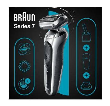 Braun Series 7 - 71-S7200cc 143363 Folienrasierer Silber