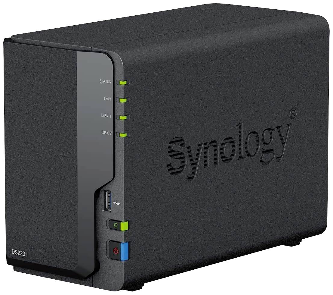 Synology NAS-Server (generalüberholt) (gut) 20TB DS223-20TB-FR DS223-20TB-FR Aufwachen bei LAN-/WAN-Verbindung, Ein-/Ausschalter