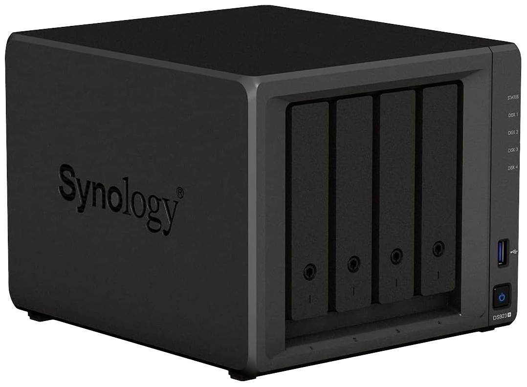 Synology NAS-Server (generalüberholt) (gut) 12TB DS923+-12TB-FR DS923+-12TB-FR Aufwachen bei LAN-/WAN-Verbindung, 256-Bit AES