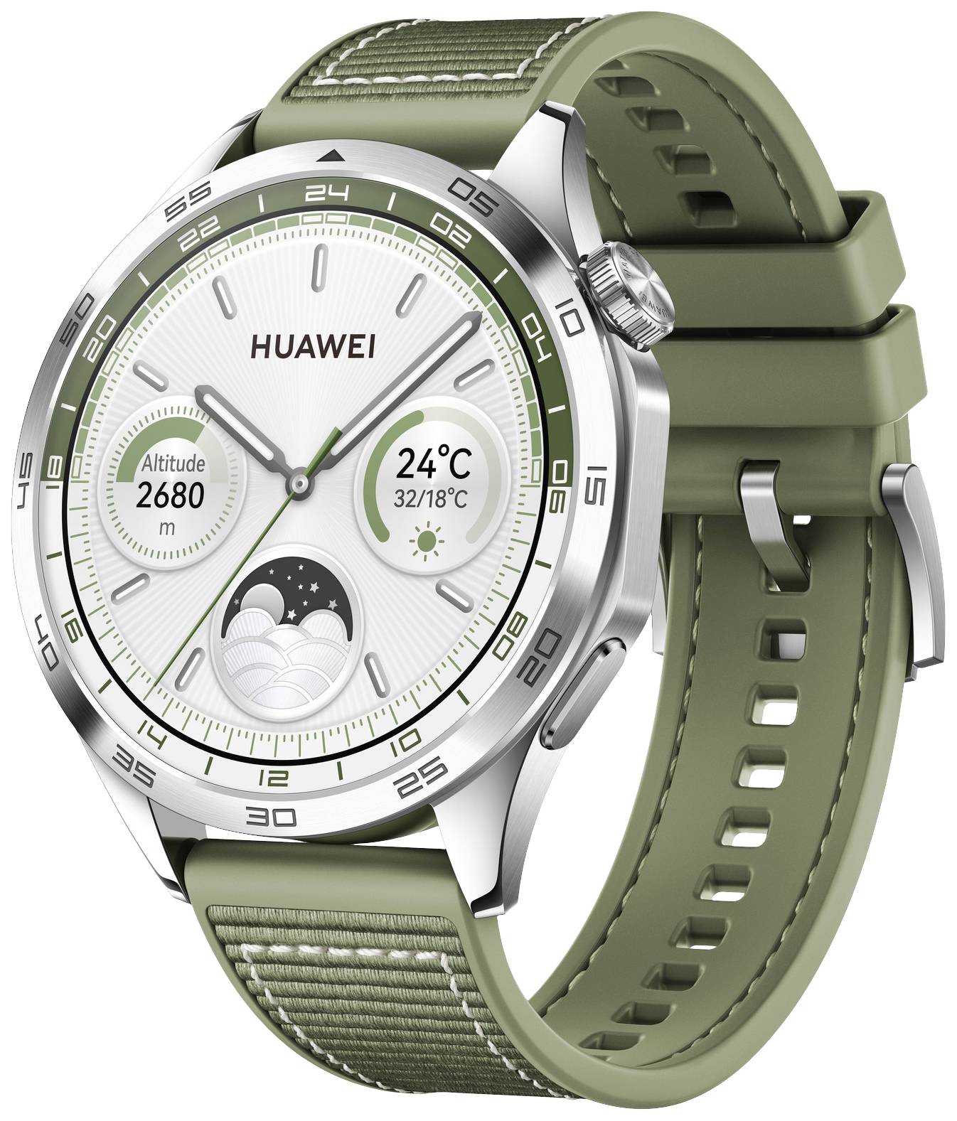 HUAWEI Watch GT4 46mm (Phoinix-B19W), green Smartwatch Uni Grün