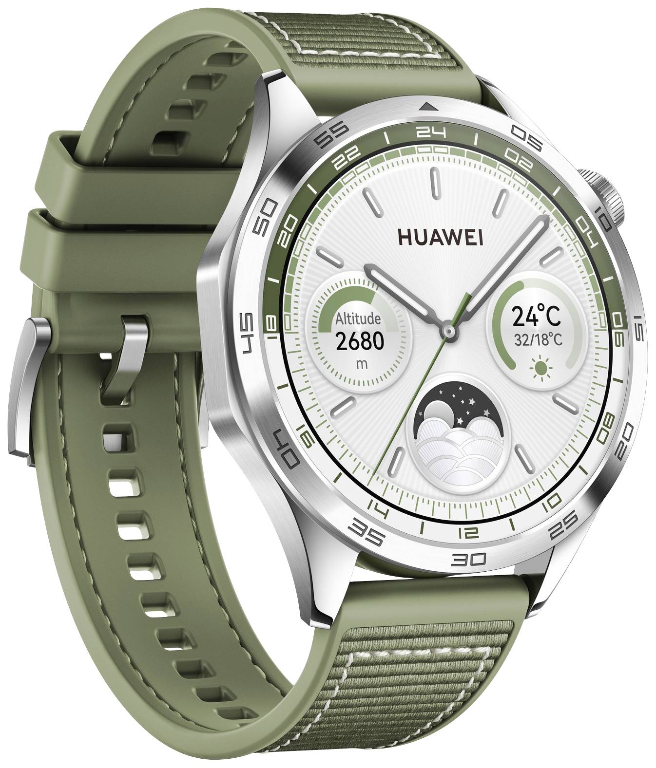 HUAWEI Watch GT4 46mm (Phoinix-B19W), green Smartwatch Uni Grün