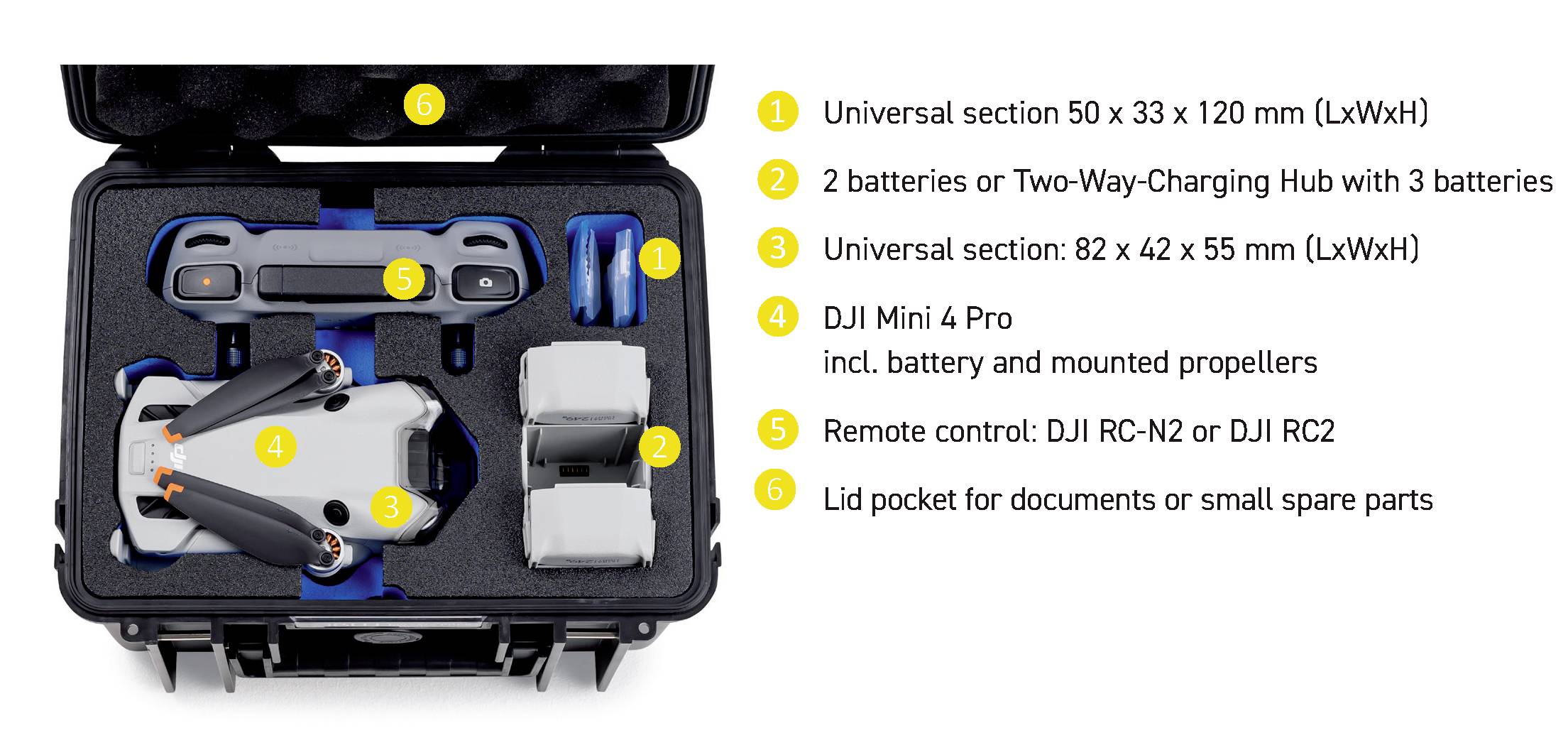 B & W International Outdoor Koffer Typ 2000 6.6l (B x H x T) 270 x 215 x 165mm Schwarz PP.66.B.Mini4
