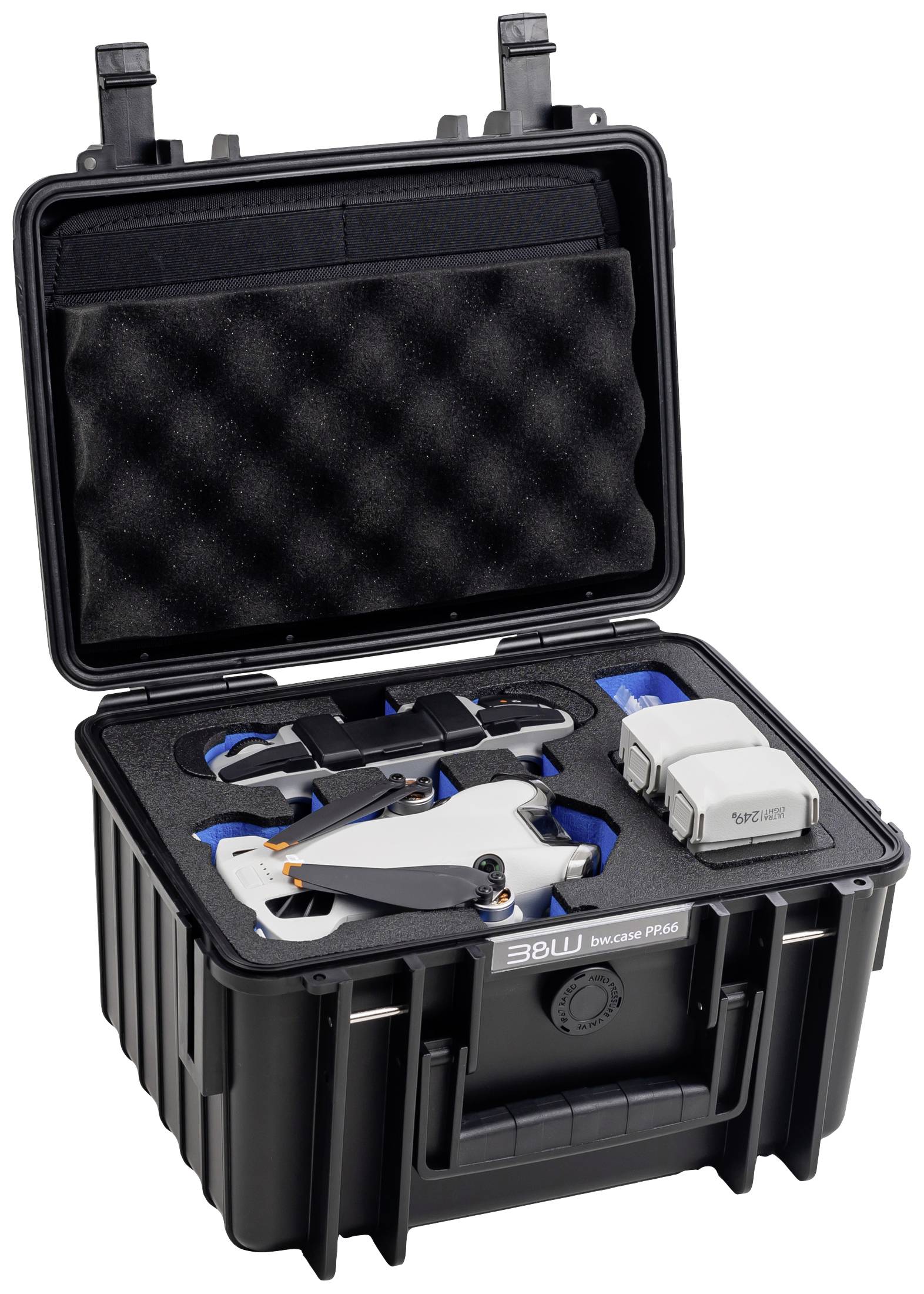 B & W International Outdoor Koffer Typ 2000 6.6l (B x H x T) 270 x 215 x 165mm Schwarz PP.66.B.Mini4