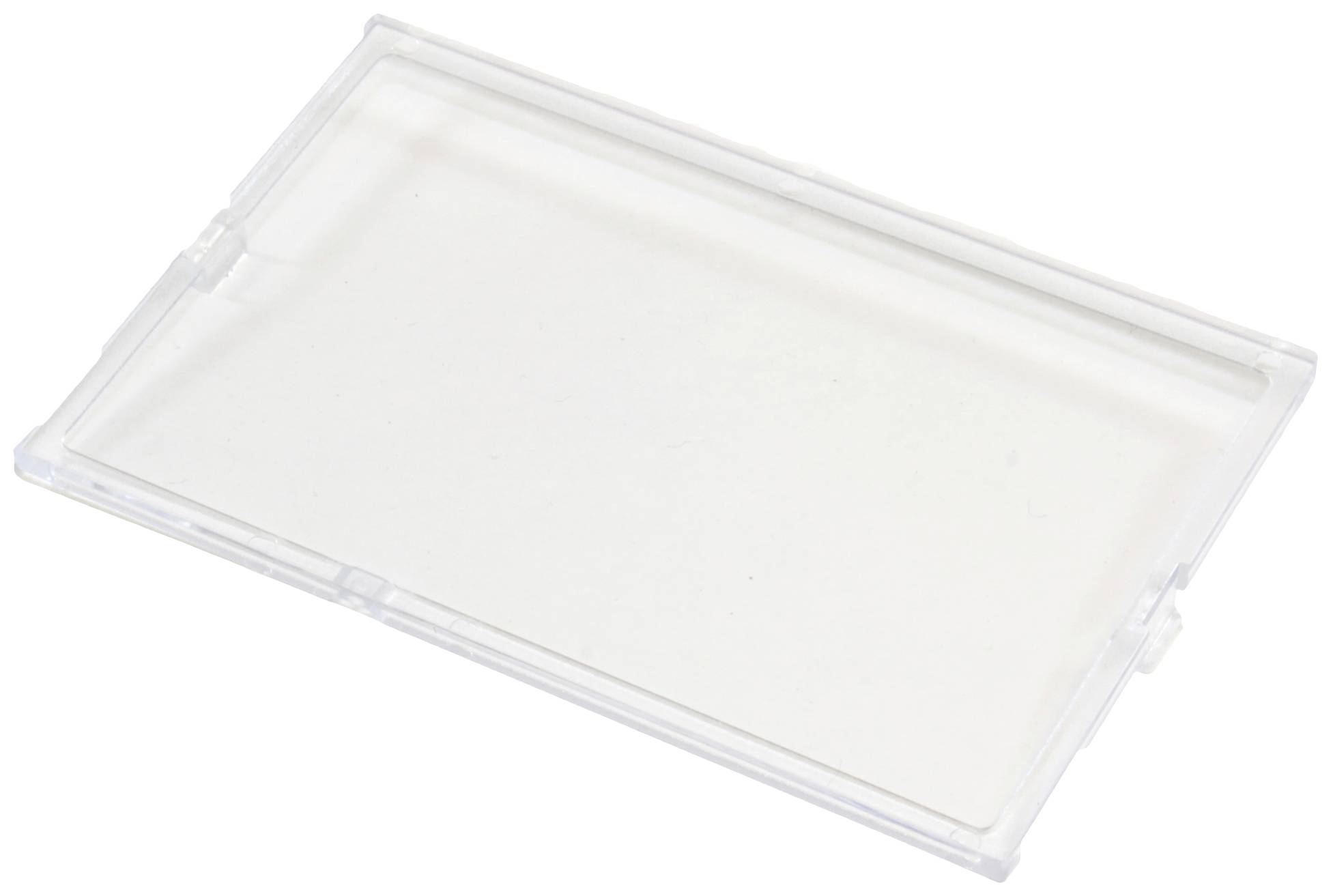 Transparente Plastikhülle zur Aufbewahrung von Gegenständen, rechteckig und durchsichtig, ohne sichtbare Beschriftungen oder Inhalte.