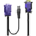LINDY KVM Adapter [1x VGA - 1x VGA, USB-A] 1.00m Schwarz, Blau