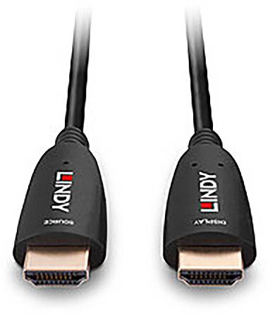 LINDY HDMI Anschlusskabel HDMI-A Stecker 10.00m Schwarz 38510 8K UHD HDMI-Kabel