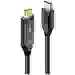 LINDY DisplayPort / HDMI Adapterkabel DisplayPort Stecker, HDMI-A Stecker 1.00m Schwarz 40930 DisplayPort-Kabel