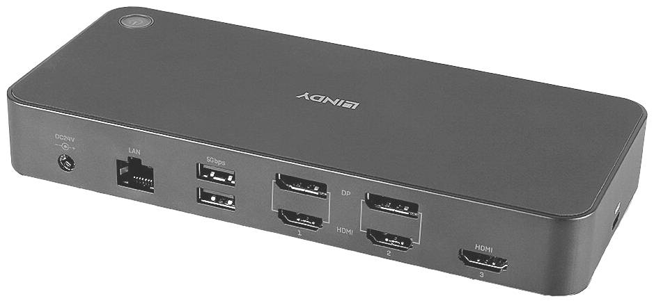 LINDY USB-C® Dockingstation DST-Pro Universal Passend für Marke Dockingstations: Microsoft, Apple USB-C® Power Delivery