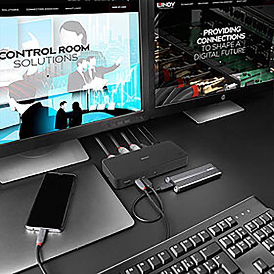 LINDY USB-C® Dockingstation DST-Pro Universal Passend für Marke Dockingstations: Microsoft, Apple USB-C® Power Delivery