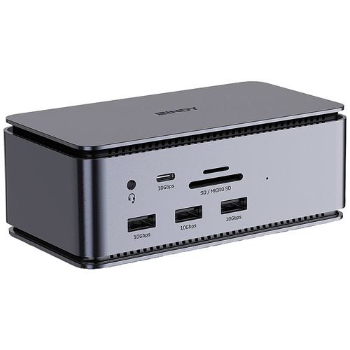 LINDY USB-C® Dockingstation DST-Pro USB4 integrierter Kartenleser, USB-C® Power Delivery