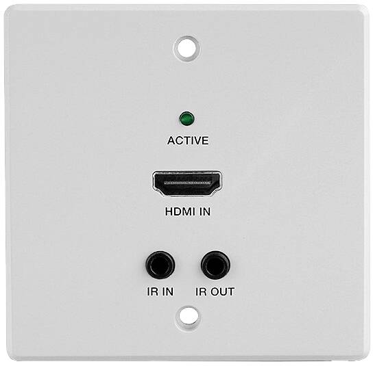 Lindy 70m Cat.6 HDMI 4K60 IR & RS-232 HDBaseT UK Wall Plate Extender - Kabel - Audio/Multimedia