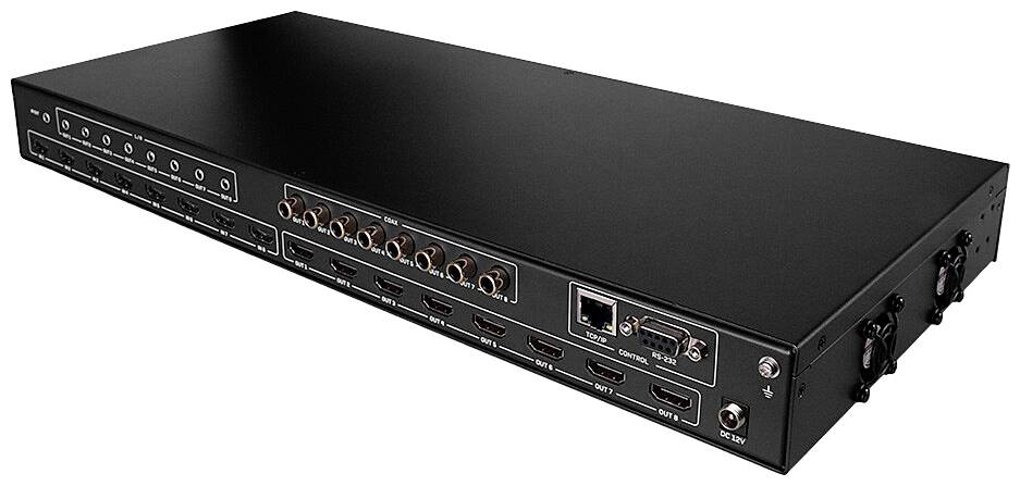 LINDY 38334 HDMI-Matrix-Switch 3840 x 2160 Pixel Schwarz