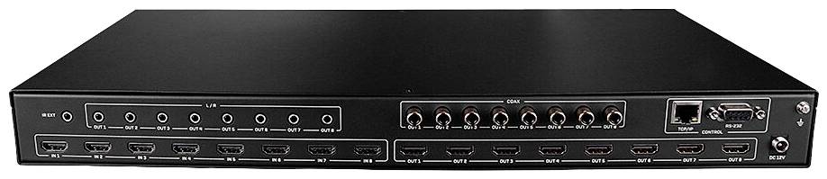 LINDY 38334 HDMI-Matrix-Switch 3840 x 2160 Pixel Schwarz