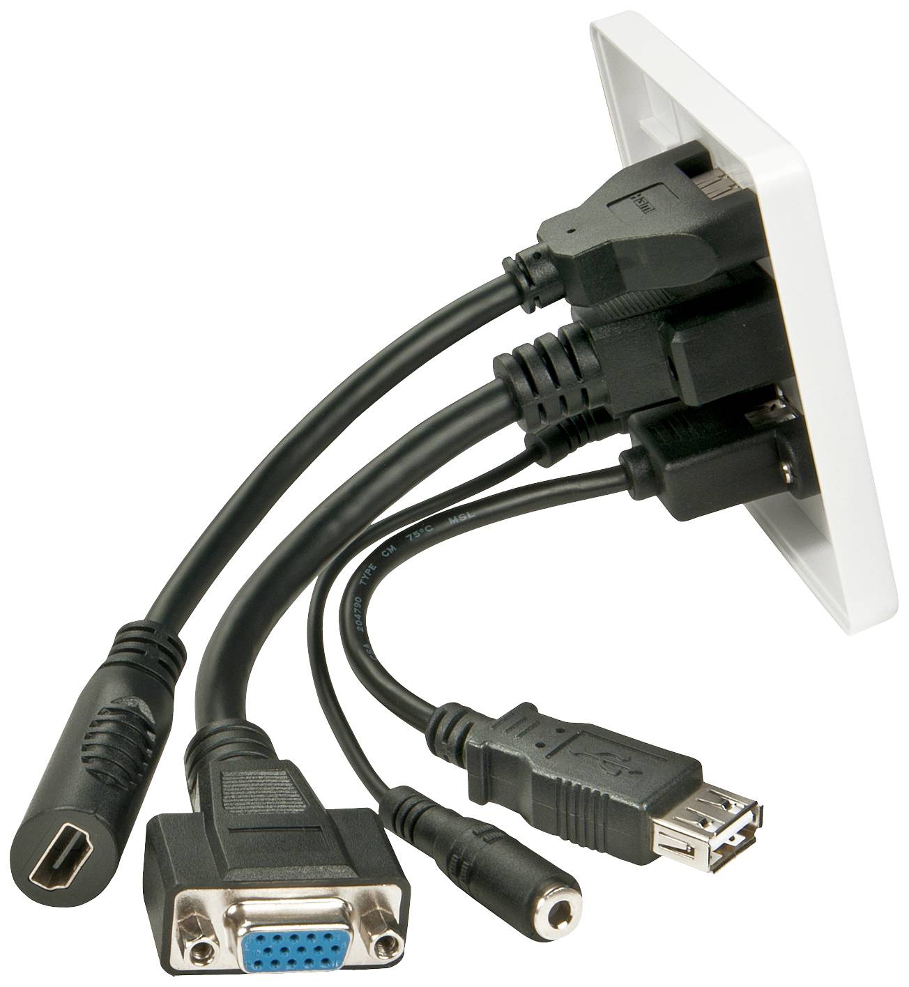 LINDY 60220 HDMI / VGA / USB / Klinke Adapter [1x HDMI®, VGA, USB-A, Klinkenbuchse 3.5mm - 1x HDMI®, VGA, USB-A, Klinkenbuchse