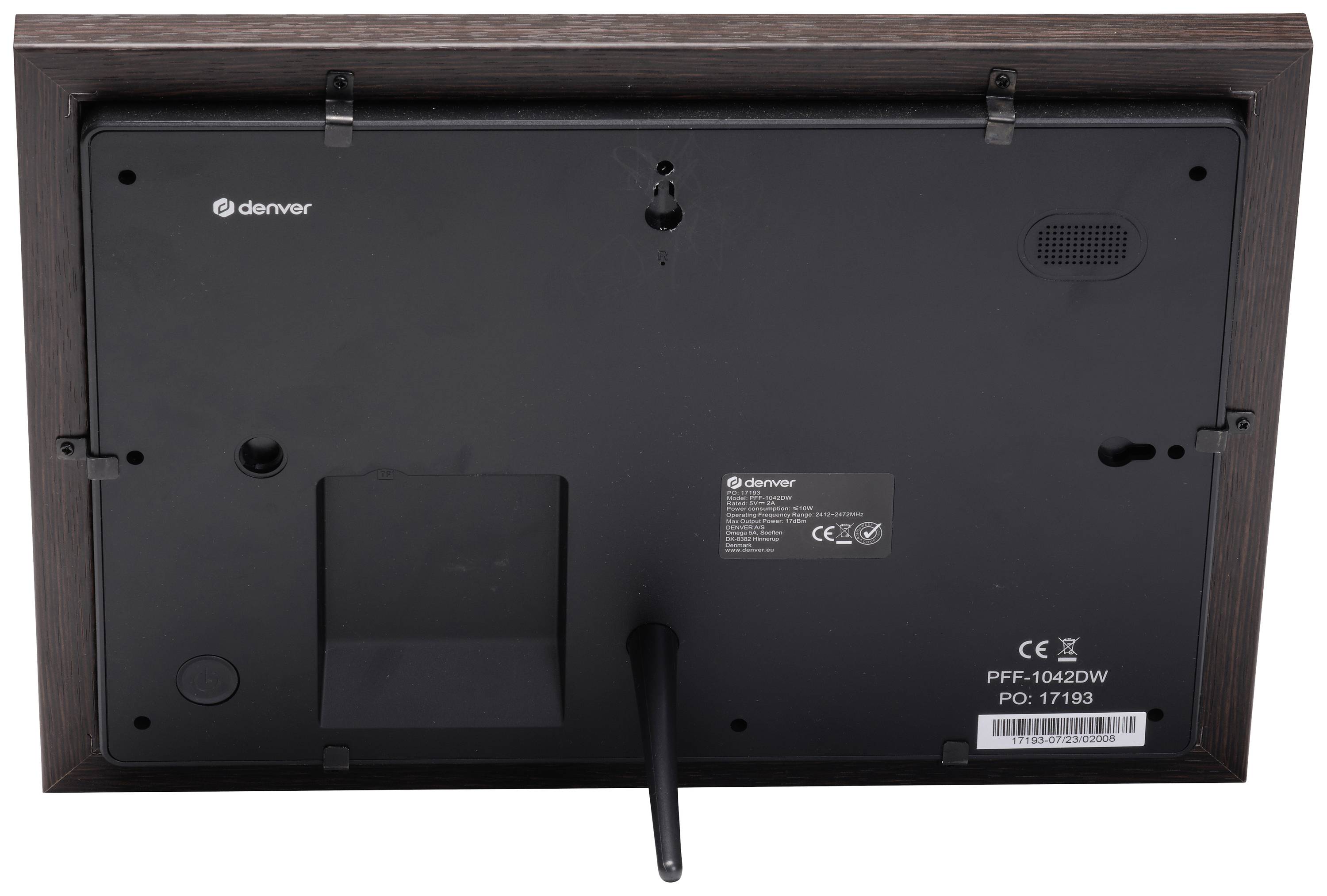 Denver PFF-1042 Darkwood Digitaler WiFi-Bilderrahmen 25.7 cm 10.1 Zoll EEK: C (A - G) 1280 x 800 Pixel 16 GB Holz (dunkel)