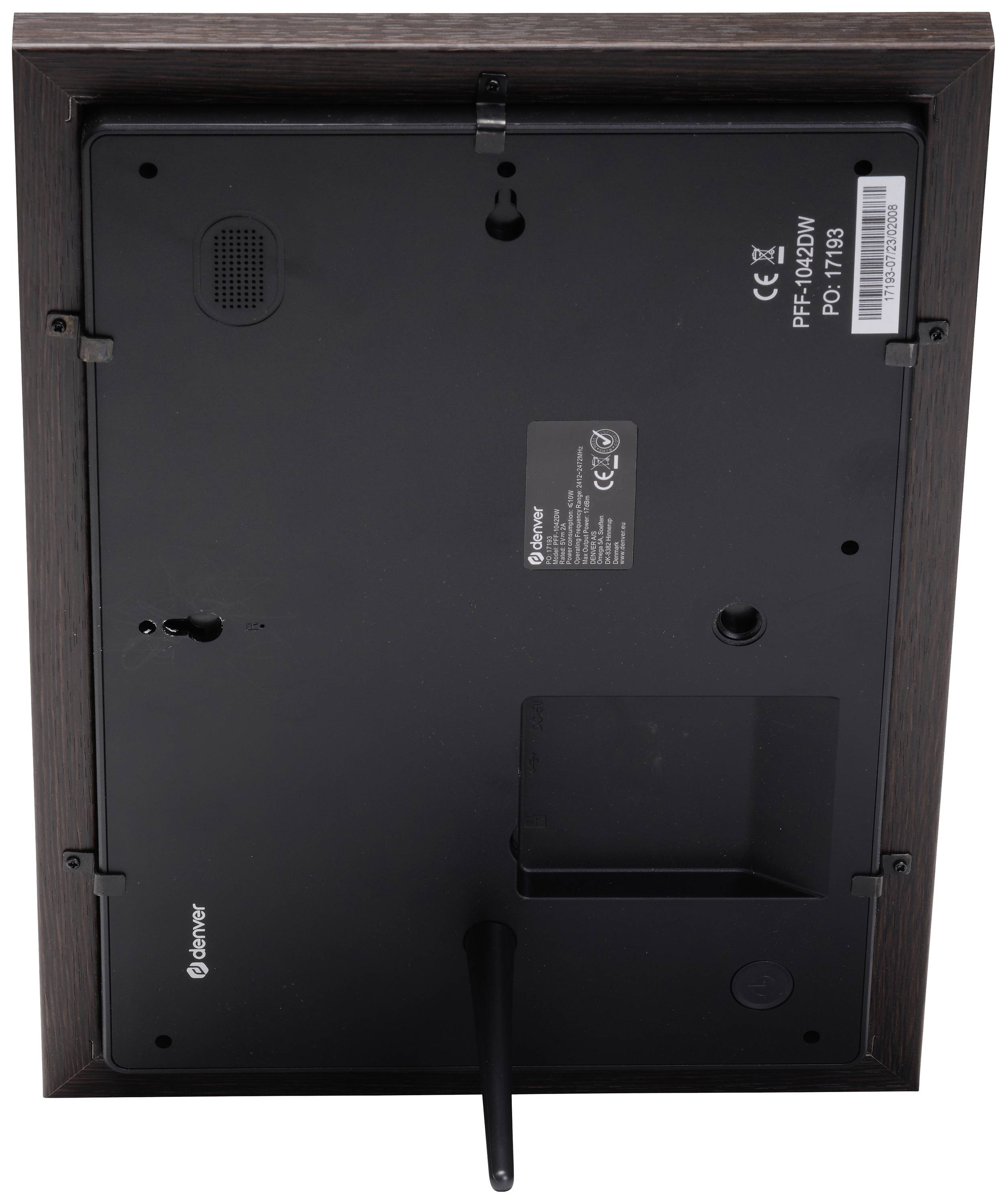 Denver PFF-1042 Darkwood Digitaler WiFi-Bilderrahmen 25.7 cm 10.1 Zoll EEK: C (A - G) 1280 x 800 Pixel 16 GB Holz (dunkel)