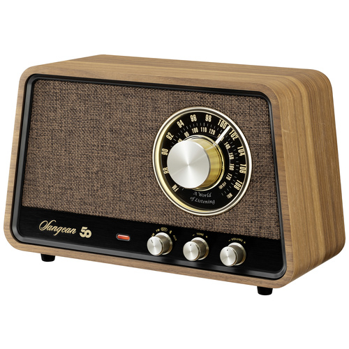 Sangean Premium Wooden Cabinet WR-101 Tischradio AM, FM Bluetooth®, AUX, UKW Walnuss