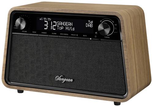 Sangean Premium Wooden Cabinet WR-201 Tischradio DAB+, FM DAB+, Bluetooth®, AUX, UKW Weckfunktion W