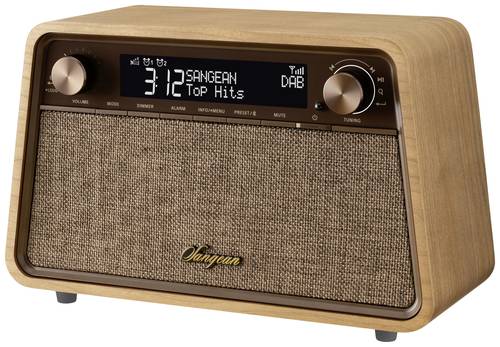 Sangean Premium Wooden Cabinet WR-201 Tischradio DAB+, FM DAB+, Bluetooth®, AUX, UKW Weckfunktion H