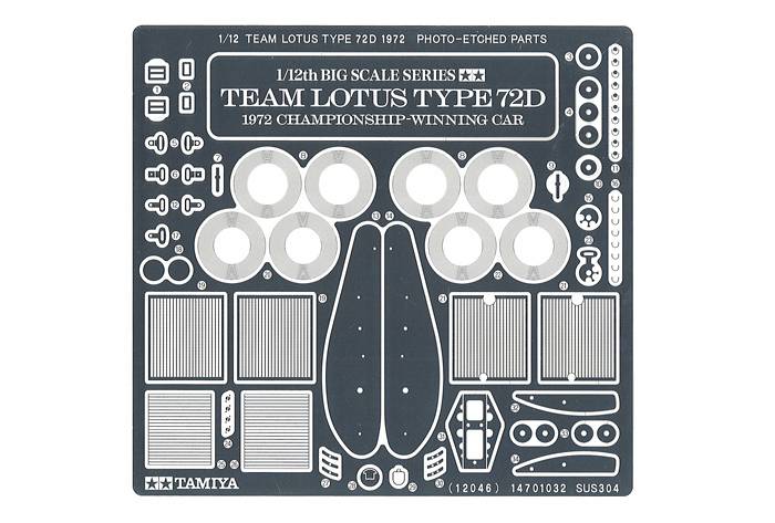 Tamiya 300012046 Team Lotus Type 72D 1972 Automodell Bausatz 1:12