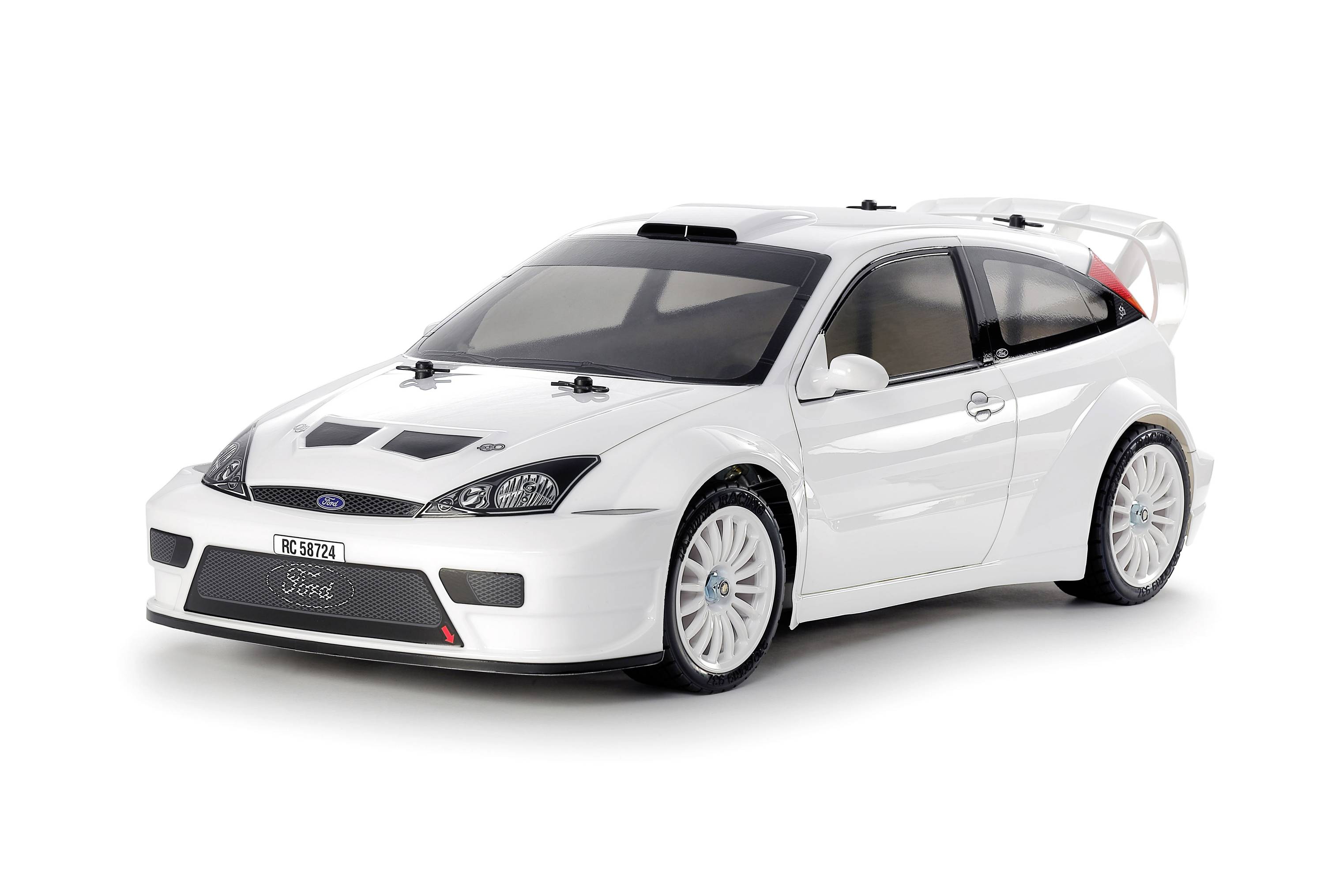 Tamiya 300051718 1:10 Karosserie Ford Focus RS 2003 Unlackiert