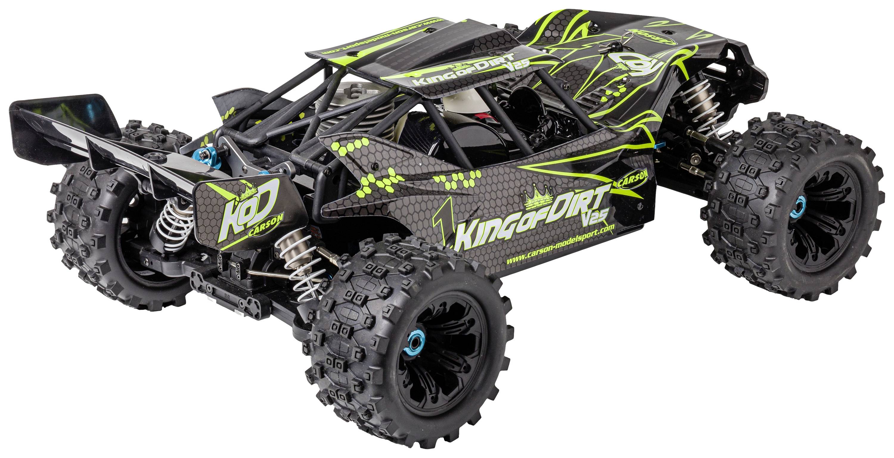 Carson Modellsport King of Dirt Cage V25 GP 1:8 RC Modellauto Nitro Truggy RtR 2,4GHz