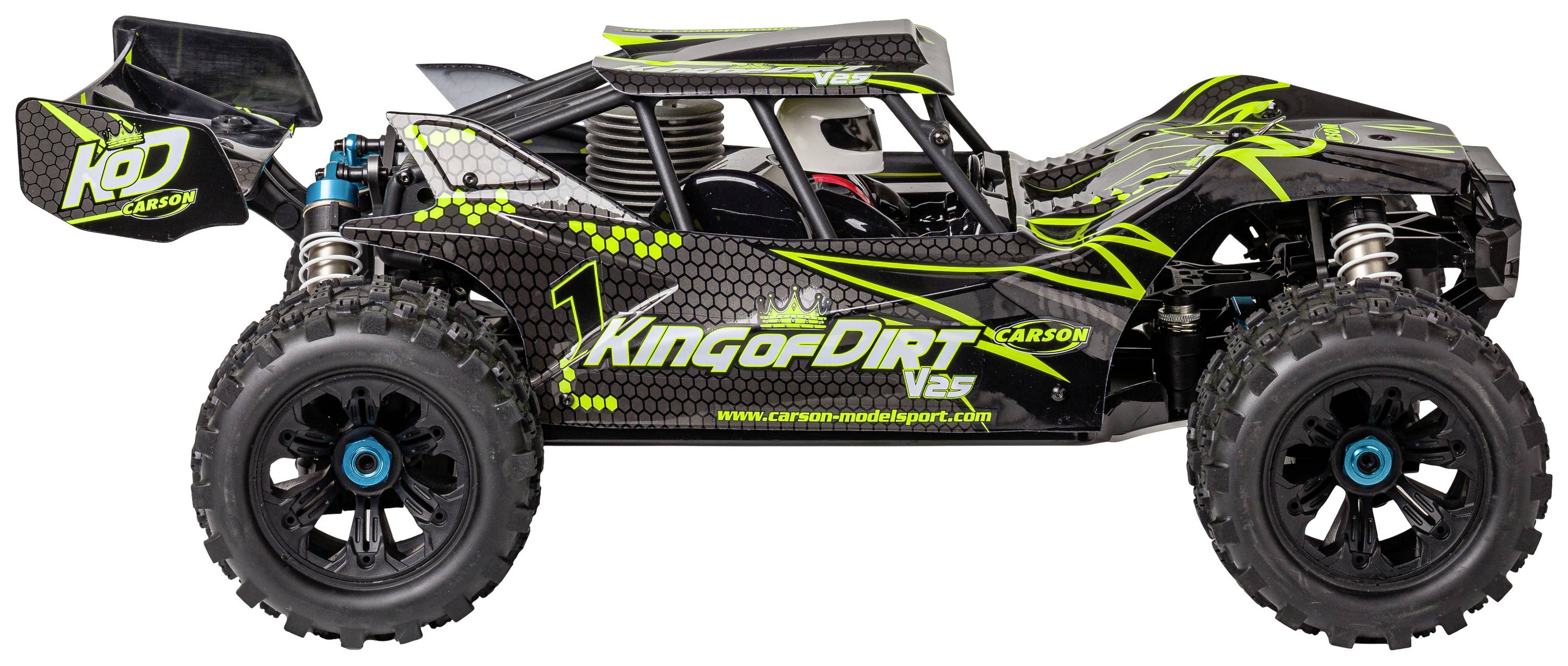 Carson Modellsport King of Dirt Cage V25 GP 1:8 RC Modellauto Nitro Truggy RtR 2,4GHz