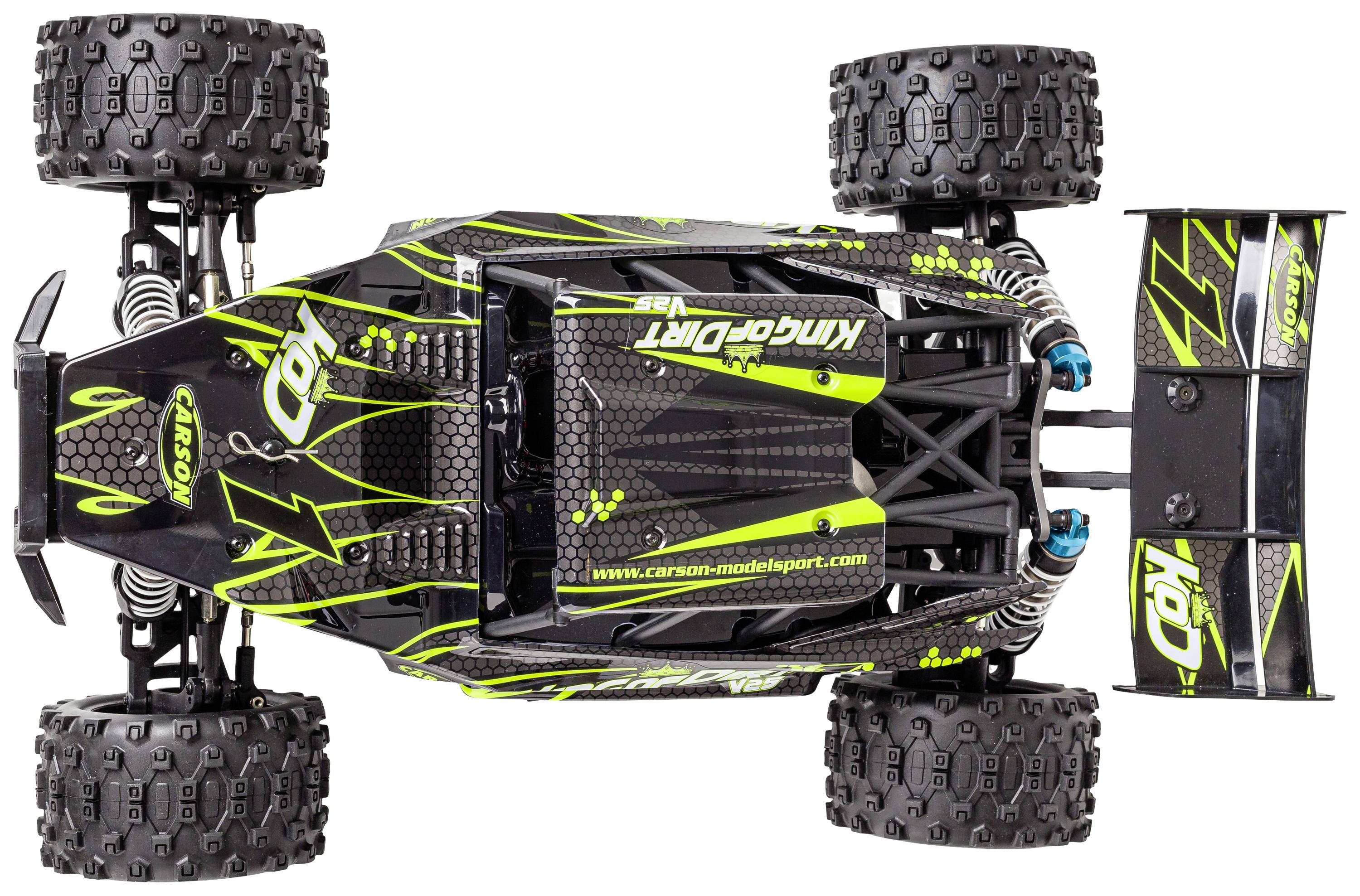 Carson Modellsport King of Dirt Cage V25 GP 1:8 RC Modellauto Nitro Truggy RtR 2,4GHz