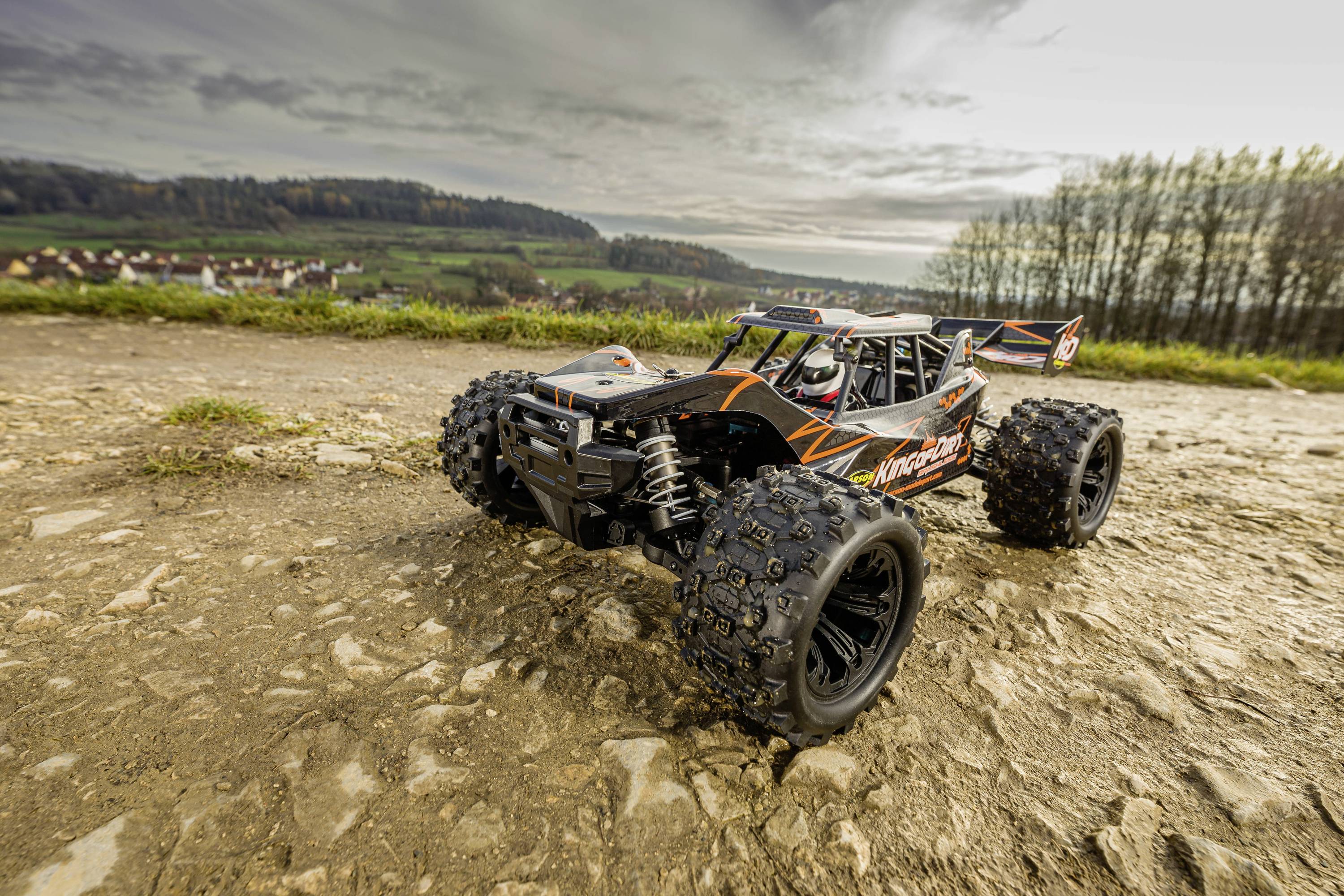 Carson Modellsport King of Dirt Cage Brushless 1:8 RC Modellauto Elektro Truggy RtR 2,4 GHz