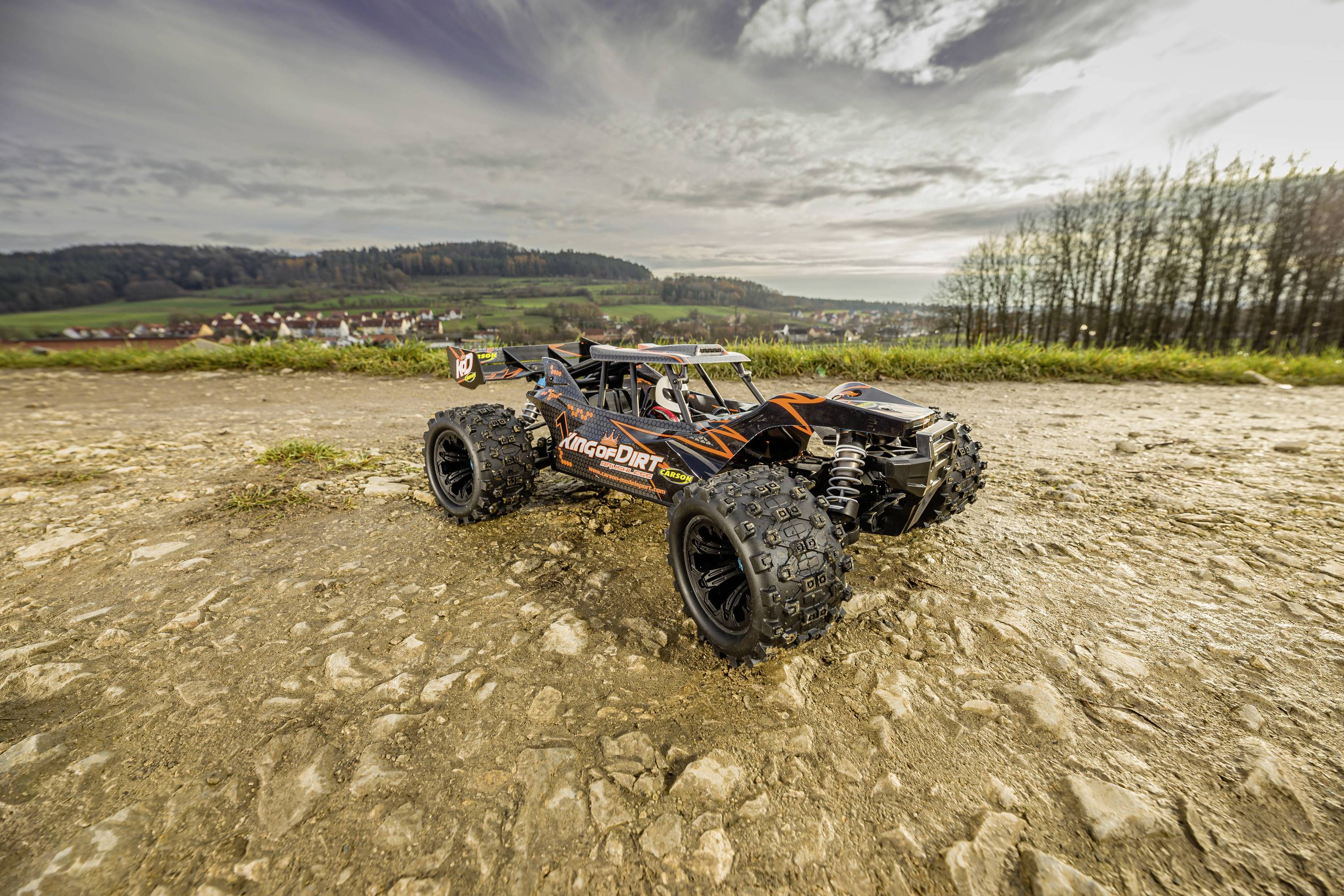 Carson Modellsport King of Dirt Cage Brushless 1:8 RC Modellauto Elektro Truggy RtR 2,4 GHz