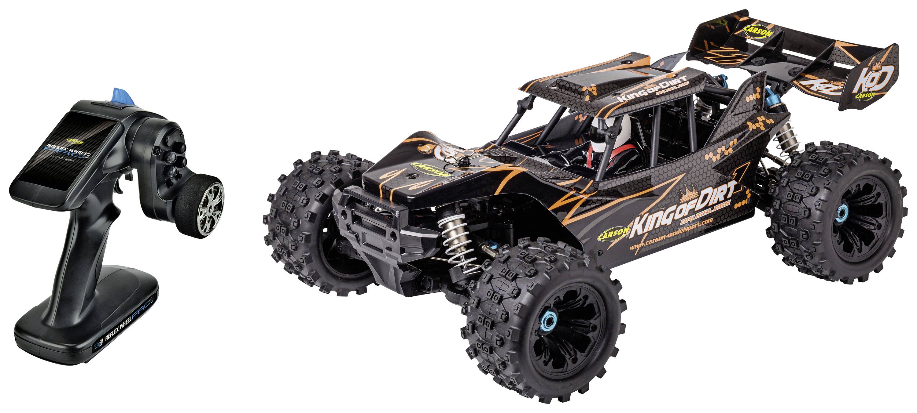 Carson Modellsport King of Dirt Cage Brushless 1:8 RC Modellauto Elektro Truggy RtR 2,4GHz