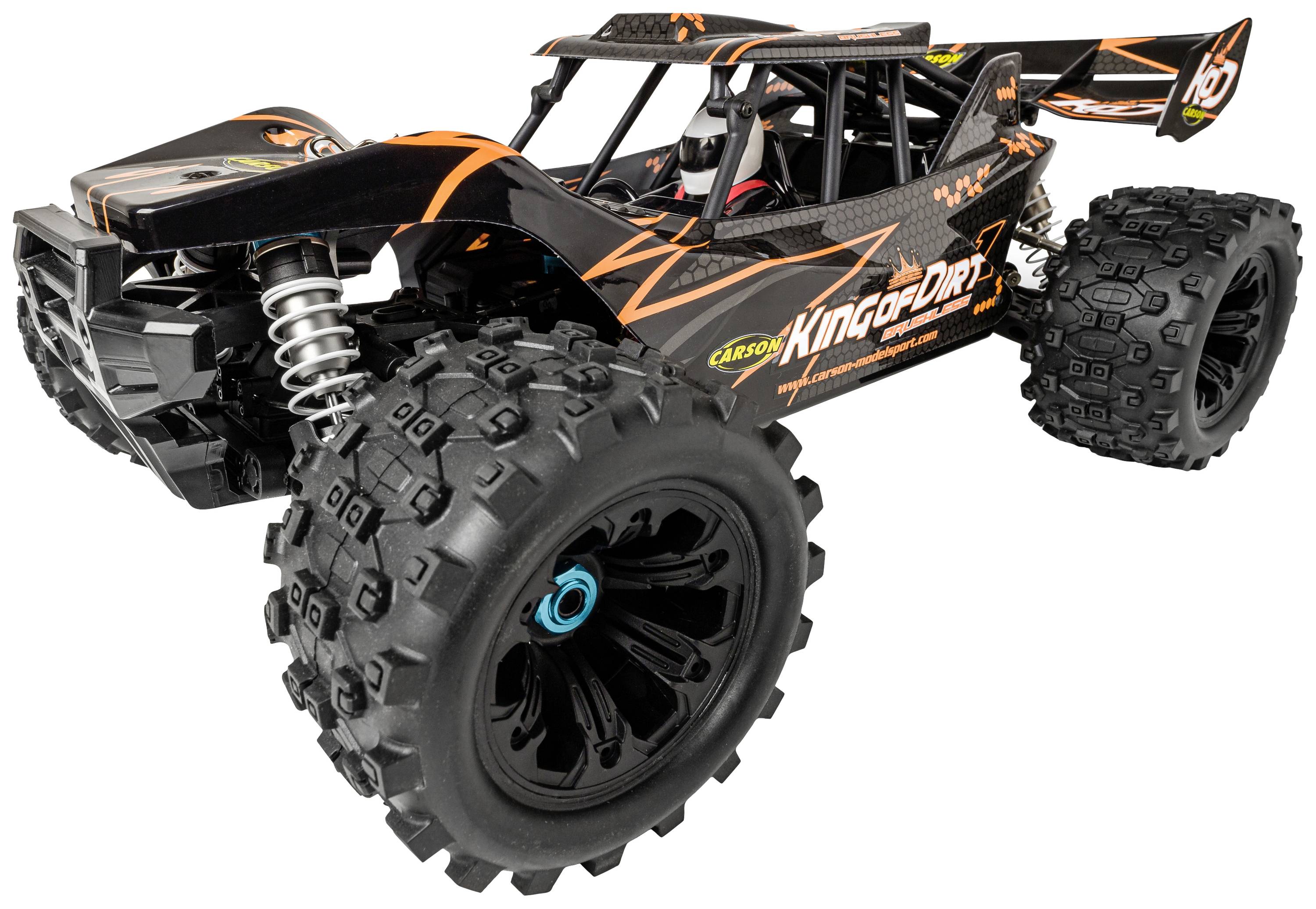 Carson Modellsport King of Dirt Cage Brushless 1:8 RC Modellauto Elektro Truggy RtR 2,4 GHz