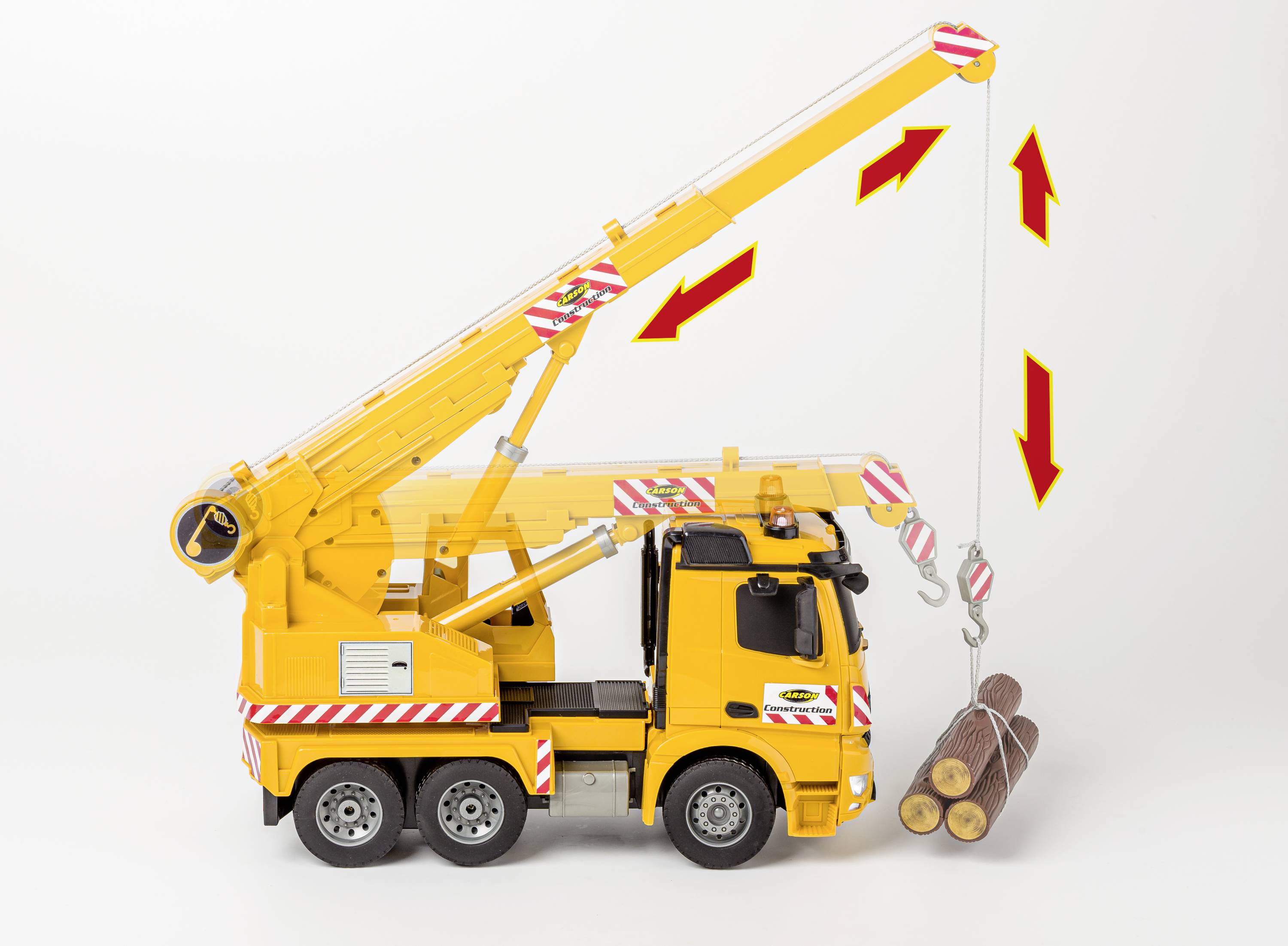 Carson 1:20 MB Arocs Kranwagen RC - Ferngesteuerter Lastwagen Mit Licht & Sound RTR