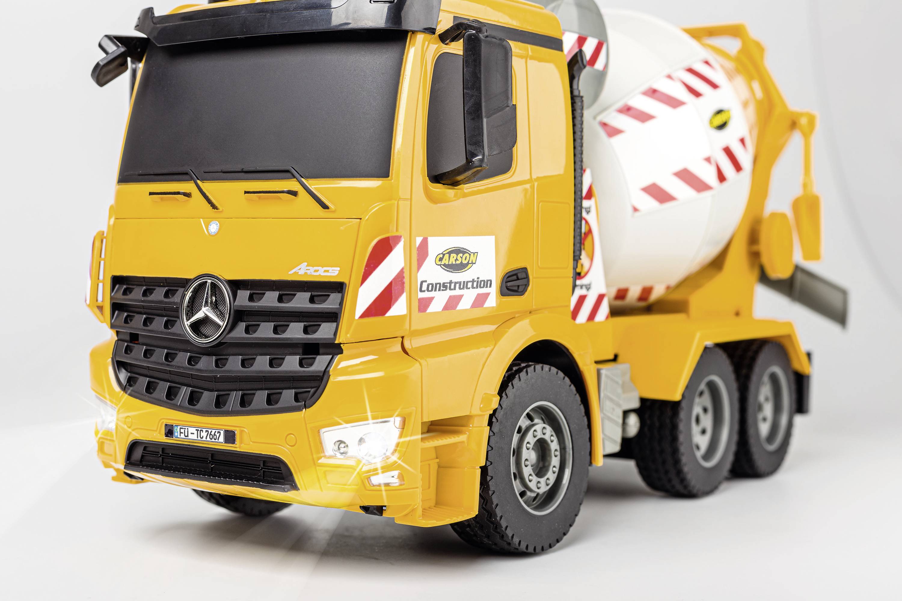 Carson Modellsport MB Arocs Betonmischer 1:20 RC Einsteiger Funktionsmodell LKW