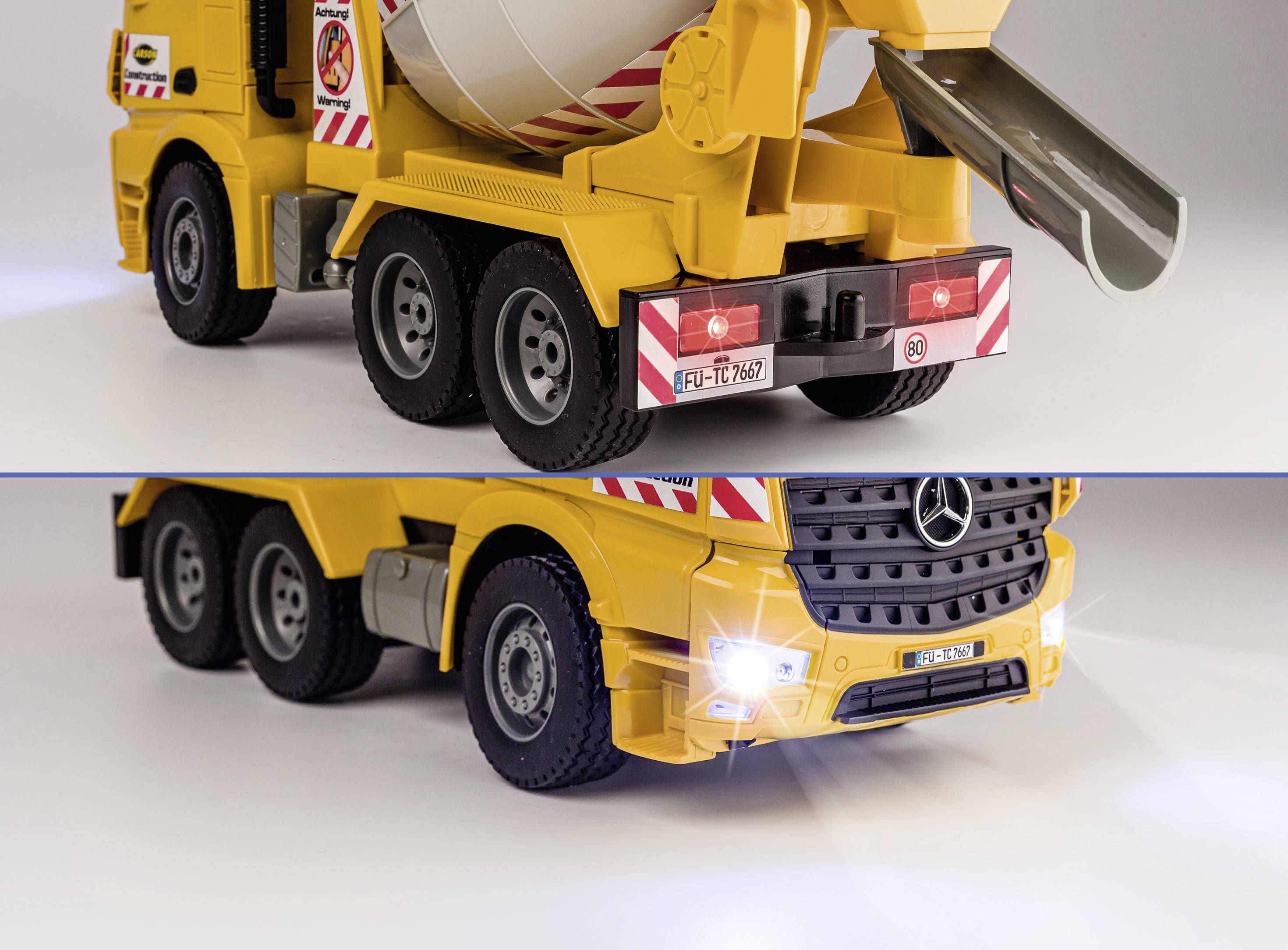 Carson Modellsport MB Arocs Betonmischer 1:20 RC Einsteiger Funktionsmodell LKW