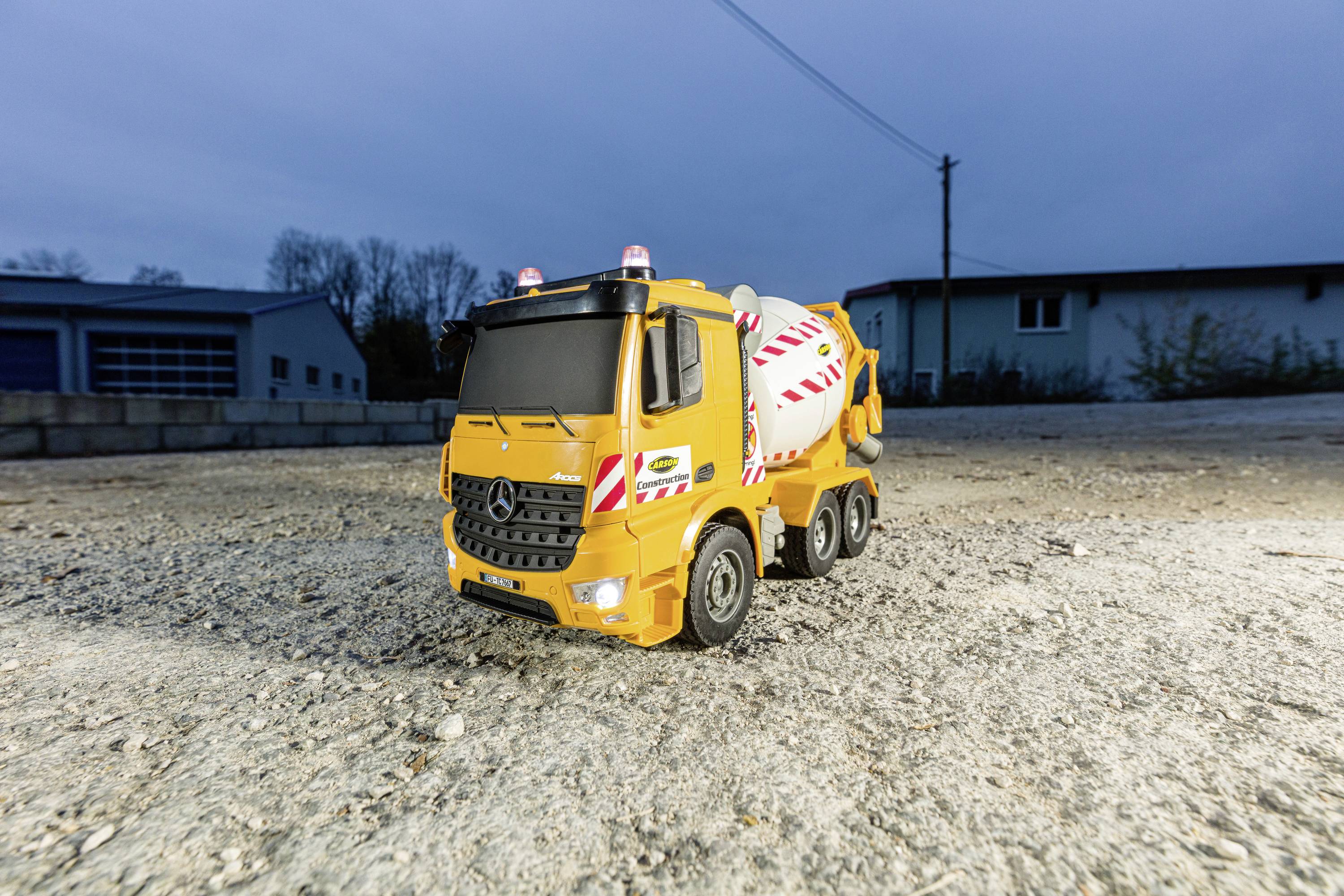 Carson Modellsport MB Arocs Betonmischer 1:20 RC Einsteiger Funktionsmodell LKW