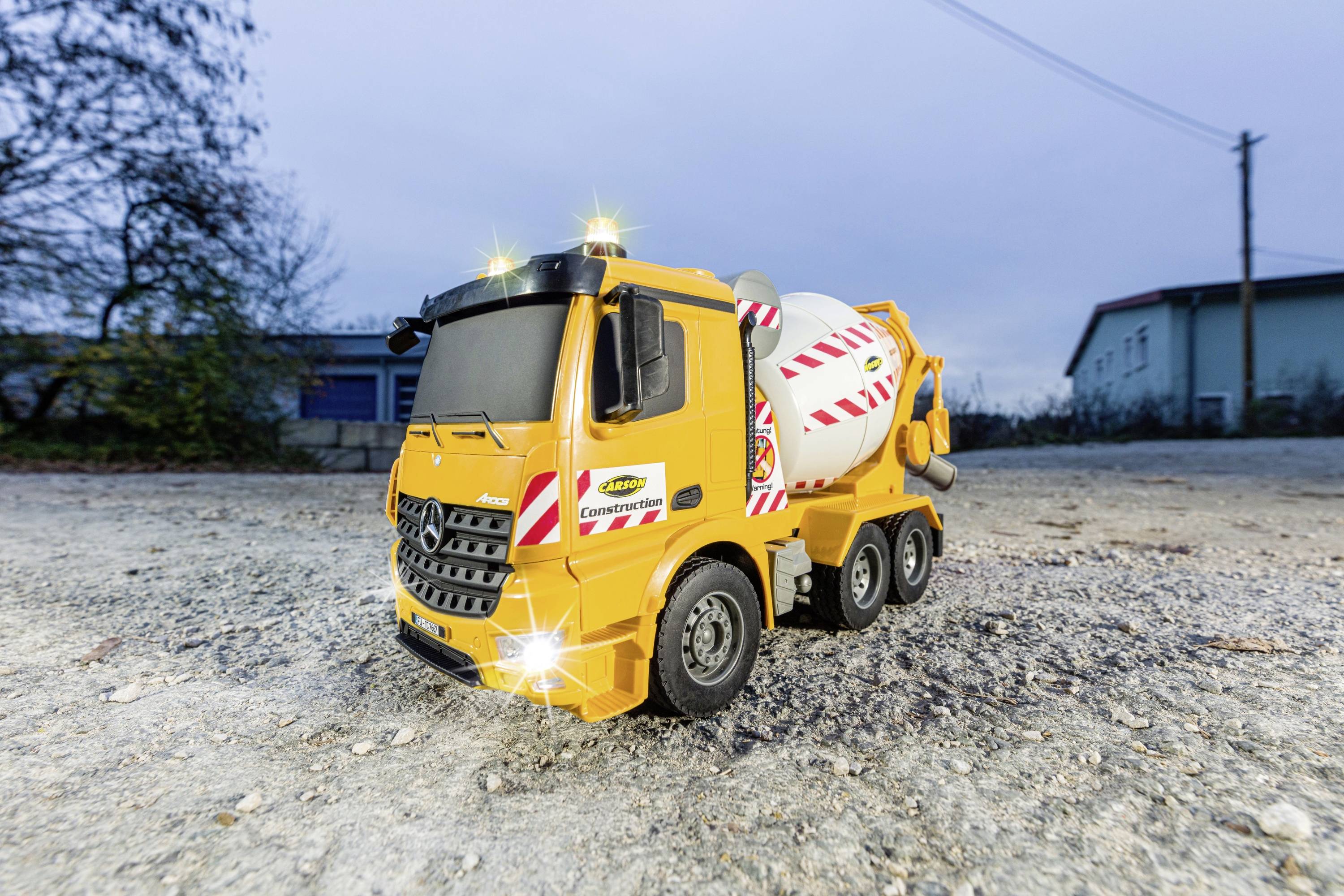 Carson Modellsport MB Arocs Betonmischer 1:20 RC Einsteiger Funktionsmodell LKW
