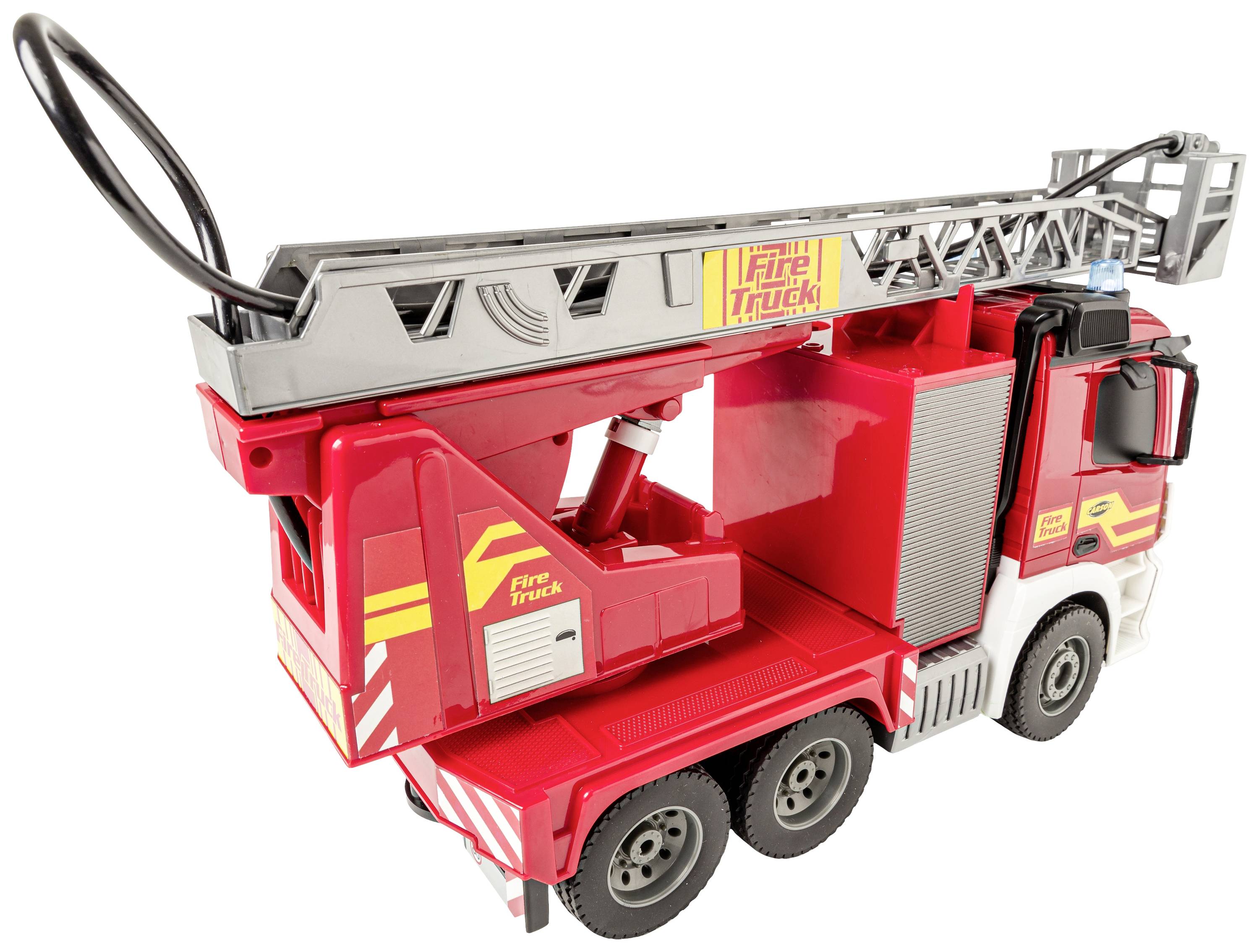 Carson Modellsport MB Arocs Feuerwehr m. Drehleiter 1:20 RC Einsteiger Funktionsmodell LKW