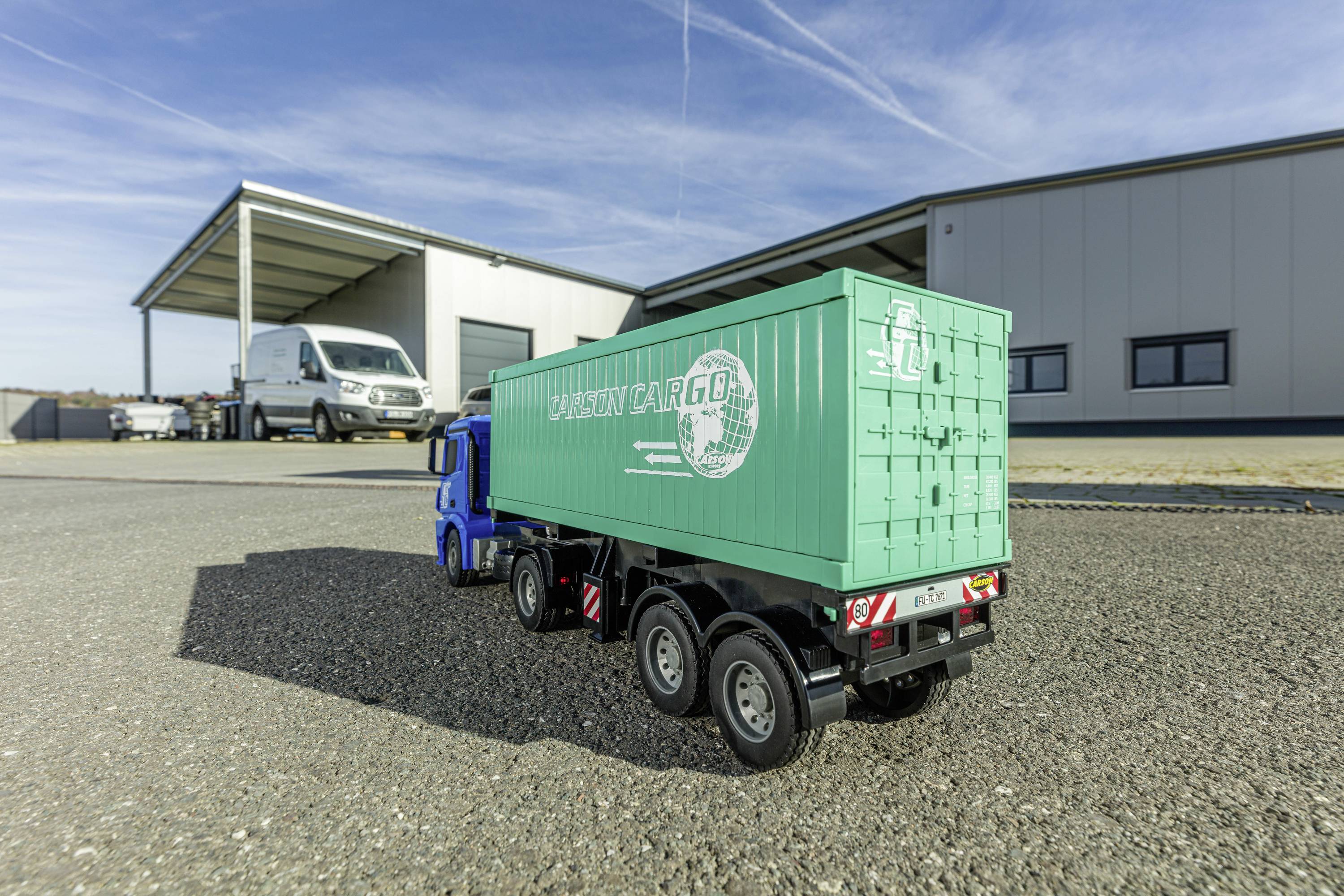 Carson Modellsport MB Arocs mit Container 1:20 RC Einsteiger Funktionsmodell LKW