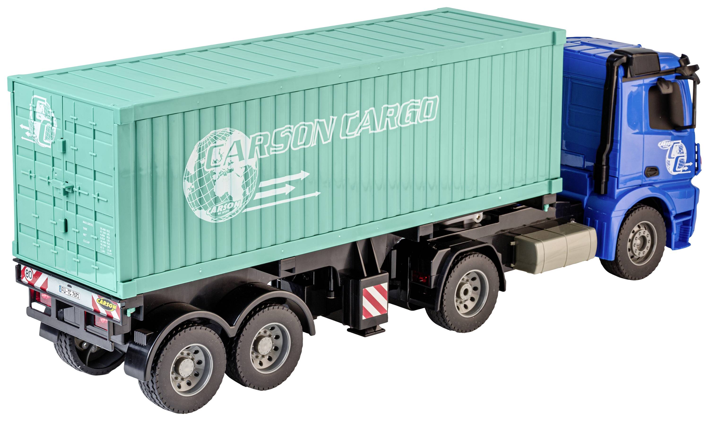 Carson Modellsport MB Arocs mit Container 1:20 RC Einsteiger Funktionsmodell LKW