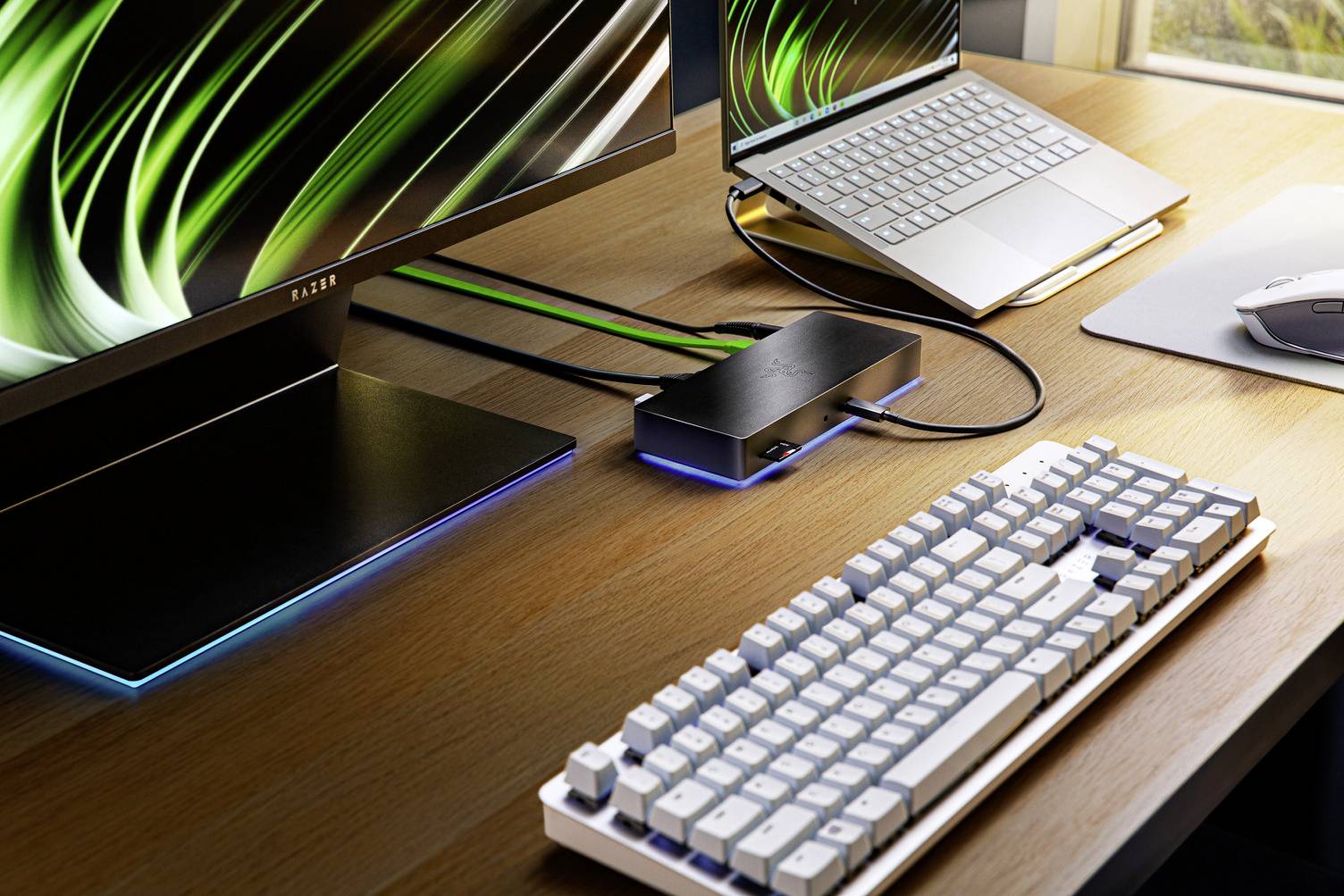 RAZER Thunderbolt™ 4 Dockingstation Thunderbolt 4 Dock Chroma Passend für Marke Dockingstations: Universal integrierter
