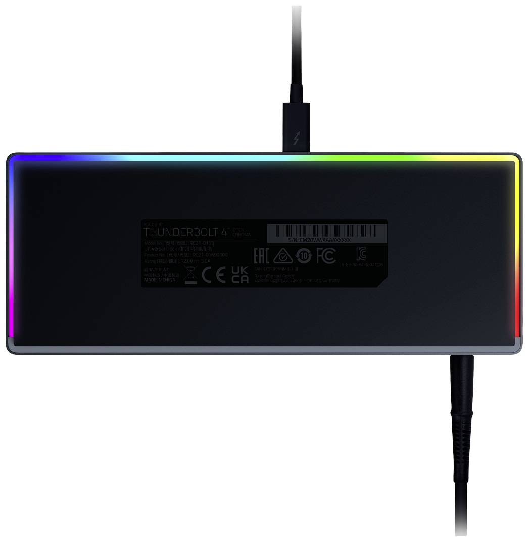 RAZER Thunderbolt™ 4 Dockingstation Thunderbolt 4 Dock Chroma Passend für Marke Dockingstations: Universal integrierter