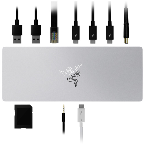 RAZER Thunderbolt™ 4 Notebook Dockingstation Thunderbolt 4 Dock Mercury Passend für Marke: Universal integrierter Kartenleser